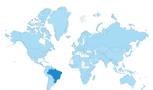Map of visits to worldskillssaopaulo2015.com